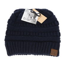 Load image into Gallery viewer, CC Beanie Fuzzy Lined Solid Classic