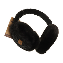 Load image into Gallery viewer, CC Beanie Cable Knit Faux Fur Earmuff
