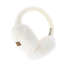 Load image into Gallery viewer, CC Beanie Cable Knit Faux Fur Earmuff