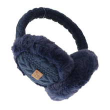 Load image into Gallery viewer, CC Beanie Cable Knit Faux Fur Earmuff
