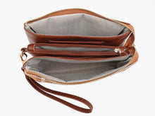 Load image into Gallery viewer, Riley Plaid 3 compartment wristlet