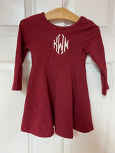 Load image into Gallery viewer, Long Sleeve Swing Dress - Wine