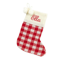 Load image into Gallery viewer, Check knit stocking