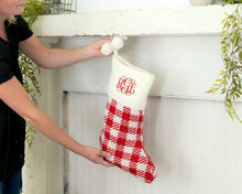 Load image into Gallery viewer, Check knit stocking