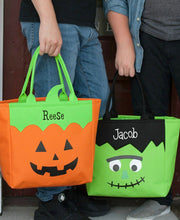 Load image into Gallery viewer, Personalized Halloween jumbo Totes