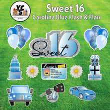 Load image into Gallery viewer, Sweet 16 Birthday Yard Card Sign rental