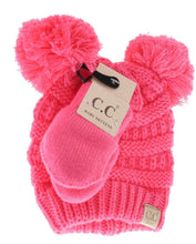 Load image into Gallery viewer, CC Baby beanie & Mitten set
