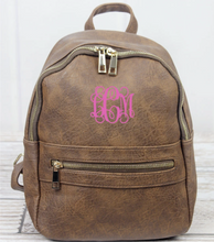 Load image into Gallery viewer, Leather backpack purse