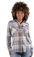 Load image into Gallery viewer, Shacket blue plaid