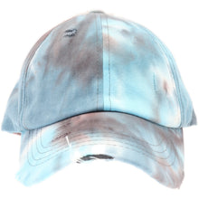Load image into Gallery viewer, CC  Dye Criss-Cross High ponytail ball cap