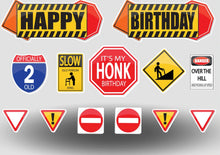 Load image into Gallery viewer, Over the hill Birthday Lawn Sign Rental