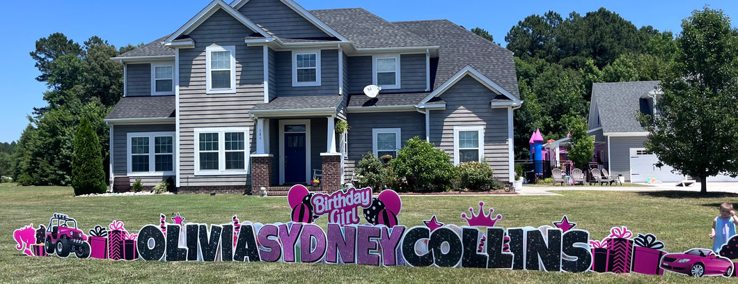 Barbie Birthday Girl Lawn Sign Rental