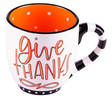 Load image into Gallery viewer, Glory Haus Give Thanks coffee mug
