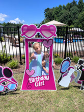 Load image into Gallery viewer, Barbie Birthday Girl Lawn Sign Rental
