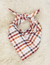 Load image into Gallery viewer, Fall Festival Plaid bandana
