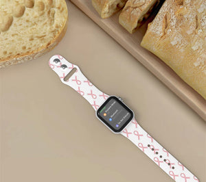 Breast cancer awareness watch band