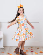Load image into Gallery viewer, Autumn Pumpkin Swing dress
