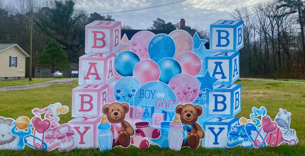 Gender Reveal Lawn Sign Rental