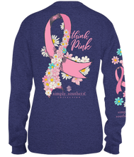 Load image into Gallery viewer, Simply Southern Think Pink Breast Cancer Tee
