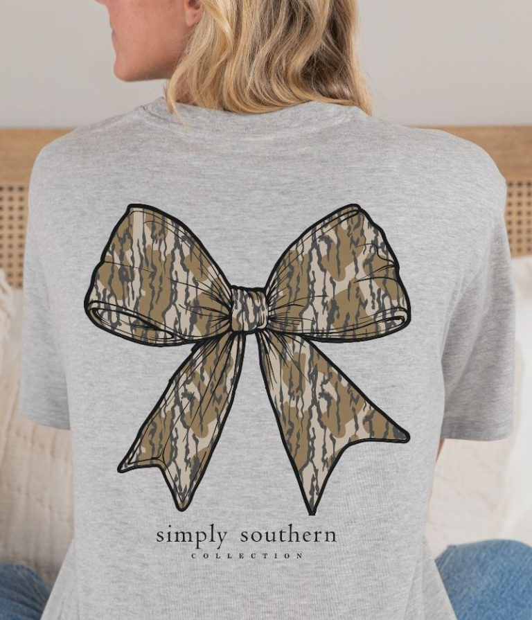 Simply Southern Camo Bow T-shirt â 252 Sweetpea Designs