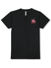 Load image into Gallery viewer, Simply Southern Short Sleeve Black Crab Tee with Santa Hat
