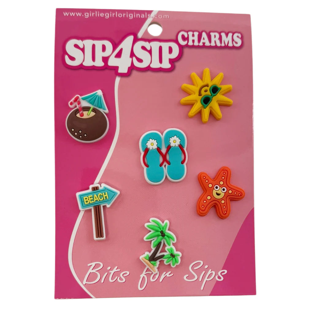 Girlie Girl Sip4Sip Tumbler Sleeve Charms