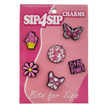 Load image into Gallery viewer, Girlie Girl Sip4Sip Tumbler Sleeve Charms
