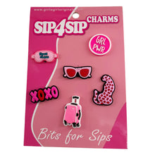 Load image into Gallery viewer, Girlie Girl Sip4Sip Tumbler Sleeve Charms
