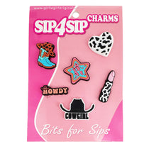 Load image into Gallery viewer, Girlie Girl Sip4Sip Tumbler Sleeve Charms
