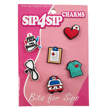 Load image into Gallery viewer, Girlie Girl Sip4Sip Tumbler Sleeve Charms
