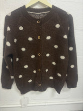 Load image into Gallery viewer, Polka-dot button-up cardigan
