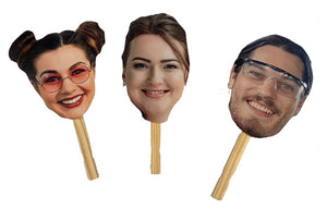 Face on a stick