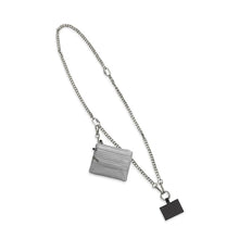 Load image into Gallery viewer, Save The Girls Clip &amp; Go Chain with zippered pouch silver
