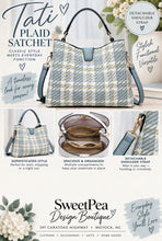 Load image into Gallery viewer, Tati Plaid Satchel
