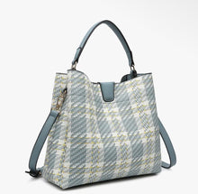 Load image into Gallery viewer, Tati Plaid Satchel

