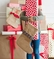 Leopard Ruffle Stocking