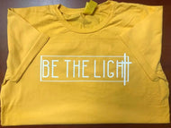 Be the Light Tee in mustard colored