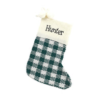 Check knit stocking