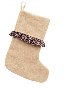 Leopard Ruffle Stocking