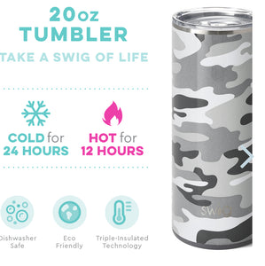 Swig Incognito Camo 20 oz tumbler