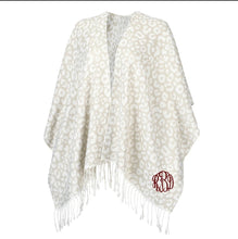 Load image into Gallery viewer, Shawl Wrap - Soft Acrylic - Fringe Trim
