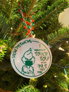 Grinch Christmas ornament