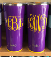 Purple & yellow Swig Tumbler
