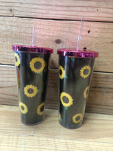 Load image into Gallery viewer, Plastic Tumbler with Straw
