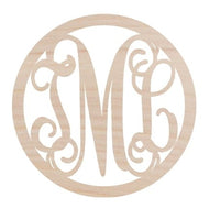 Circle Vine  Monogram (3 Letters)