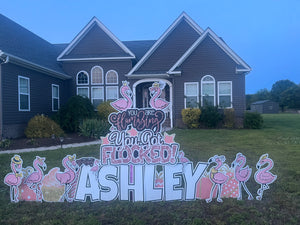 You’ve been Flocked Lawn Sign Rental