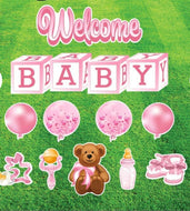 Welcome Baby Lawn Sign Rental