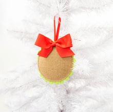 Load image into Gallery viewer, Burlap ornament
