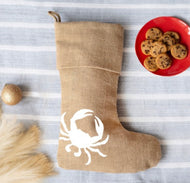 Nautical Burlap Stockings