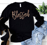 Leopard print Blessed Shirt